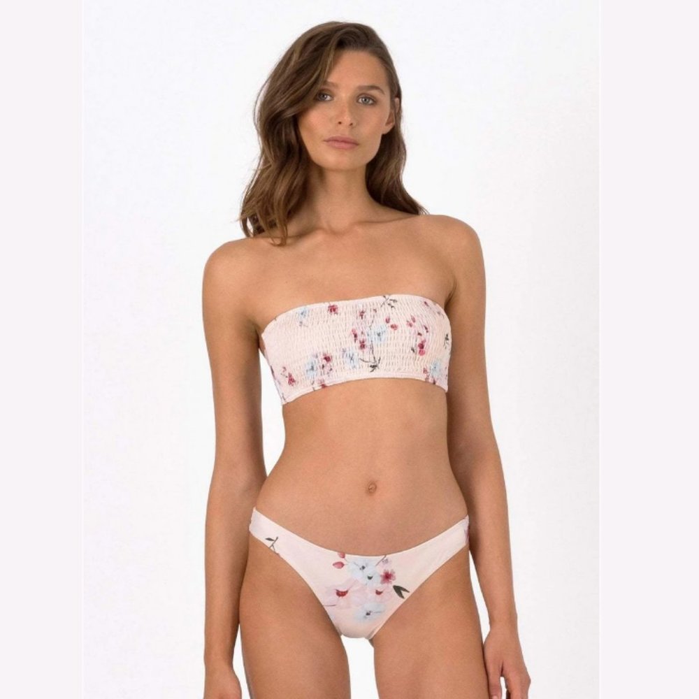 Peony Smocked Bandeau Bikini - Australian …